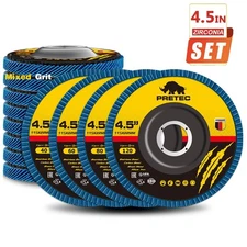 48 Pack 4.5" 4-1/2" Zirconia Flap Disc 40 60 80 120 Grit Sanding Grinding Wheels