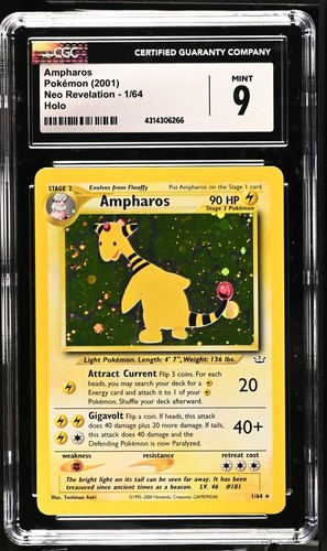 Ampharos (Unlimited) graded CGC 9 for sale on eBay