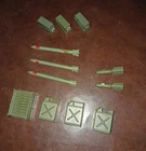 GI Joe Ammo Dump 1985 playset parts lot, 12 pieces total