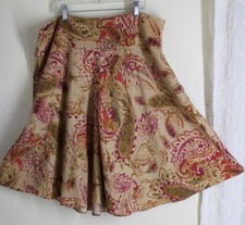 Estate Ralph Lauren Sz 16 Quintessential ALine Full Flowing Skirt Lovely Linen