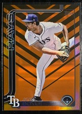 Joe Boyle 2025 Topps Update US62 Orange Halloween Foil Rays 