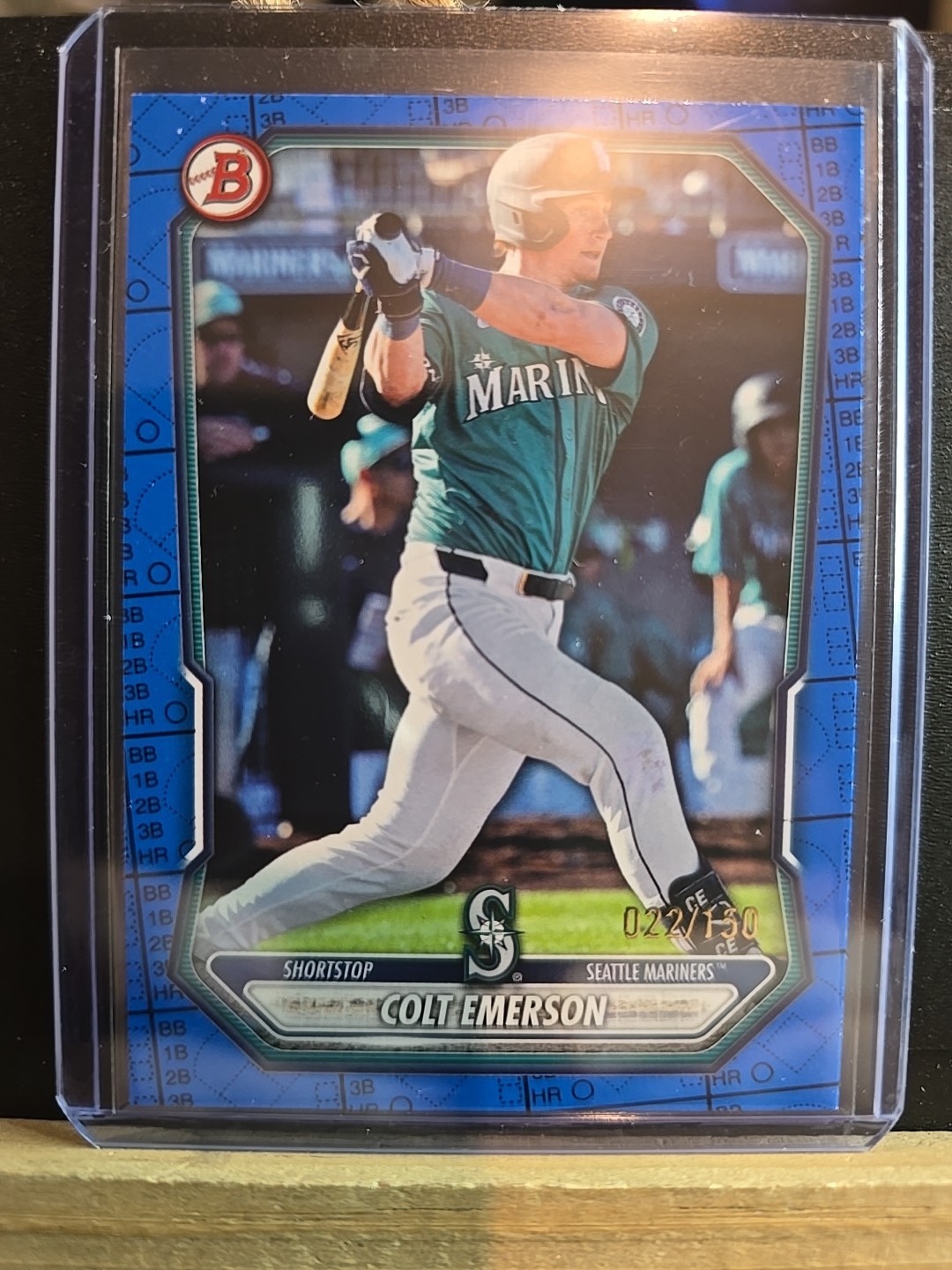 2026 Bowman Colt Emerson Blue Pattern /150