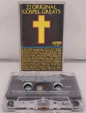 22 Original Gospel Greats by Various Artists Cassette, Aug-1994, Hollywood