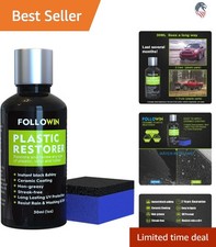 Plastic Restorer for Cars 30ml Ceramic Trim Restorer Black Plastic Vinyl Rubber