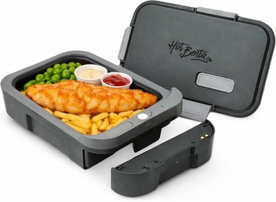 Hot Bento PLUS Self Heating Lunch Box Cordless Portable Electric Food Warmer