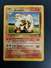 Pokemon Card Arcanine 33/130 Base Set 2 Uncommon WOTC