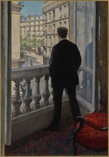 Young Man at His Window Gustave Caillebotte Impressionist Poster Print