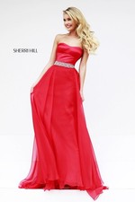 Sherri Hill PROM Dress Gown Long Strapless Empire Waist