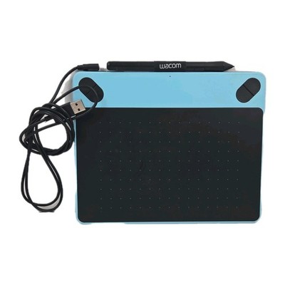 Wacom Intuos Draw Small Blue Graphics Pen Tablet CTL-490, Wired USB Connectivity