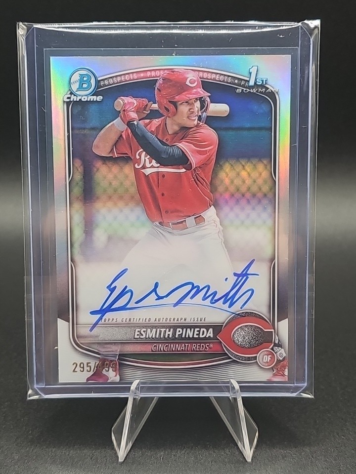 Esmith Pineda 2025 Bowman - Chrome Prospect Autographs  #CPA-EP Refractor /499