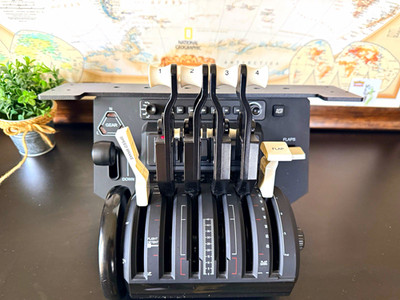 Honeycomb Bravo Throttle Quadrant + Under Desk Mount Flight Simulator Controls