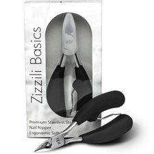 Toenail Nipper for Thick or Ingrown Nails – Large Easy-Grip Handle, Sharp Sta...