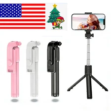 Remote Selfie Stick Tripod Phone Desktop Stand Desk Holder Bluetooth Remote US