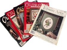 Bundle Of Christmas/Santa cross stitch magazines. Lot 14. 5 Magazines