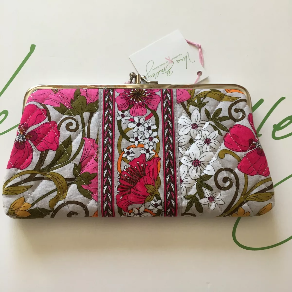 VERA BRADLEY CLUTCH WALLET TEA GARDEN - NWT | eBay