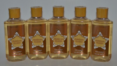 5 NEW BATH & BODY WORKS CHRISTMAS COOKIES SHOWER GEL WASH 10 OZ ALOE VITAMIN E