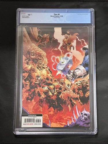 Thor #6 Second Printing Wraparound Cover Marvel Comics 2020 CGC 9.8 White Pages - Picture 3 of 3