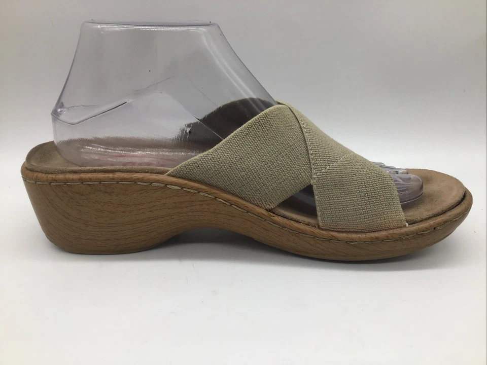 KLOGS Women’s Tan Stretch Platform Slip On Sandals Sz. 9M - Image 2 of 4