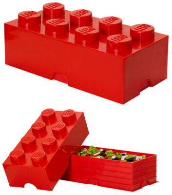 LEGO Scatola Grande Mattoncino Rosso 50 x 25 x 18 ROOM STUDIO