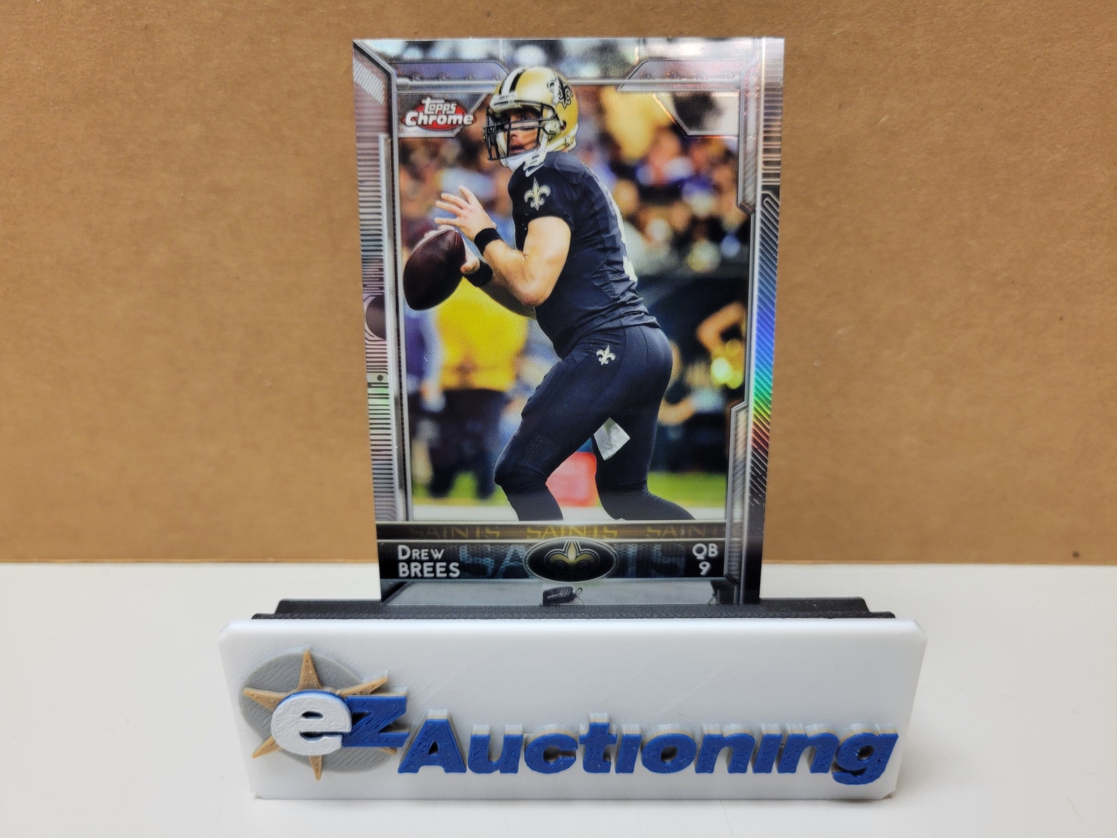 2015 Topps Chrome - Chrome Refractor Drew Brees #12