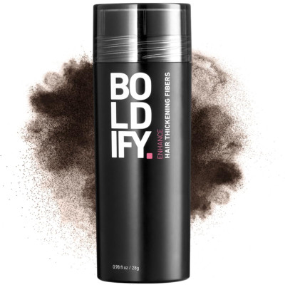 Boldify Hair Fibers 28G - Dark Brown Thinning Hair Filler for Instant Volume