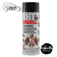 E-TECH XHT BLACK Extremely High Temperature Paint VHT Car Engine Exhaust 400ml