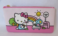 Sanrio Hello Kitty Friends Clean Up School Zip Pencil Pouch Bag 8.75" x 4.25"