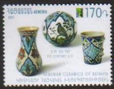 ARMENIA Cat #832 Cerámica armenia de Kutahya Scott #1124
