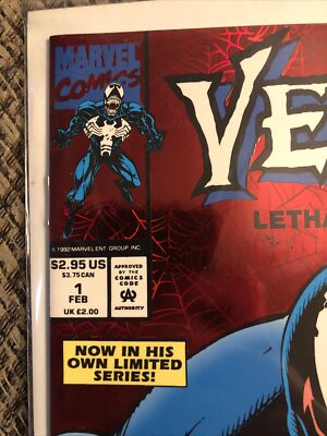 Venom Lethal Protector #1 アメコミ リーフ Original 1993 Venom Lethal Protector Issue #1 With Red Foil