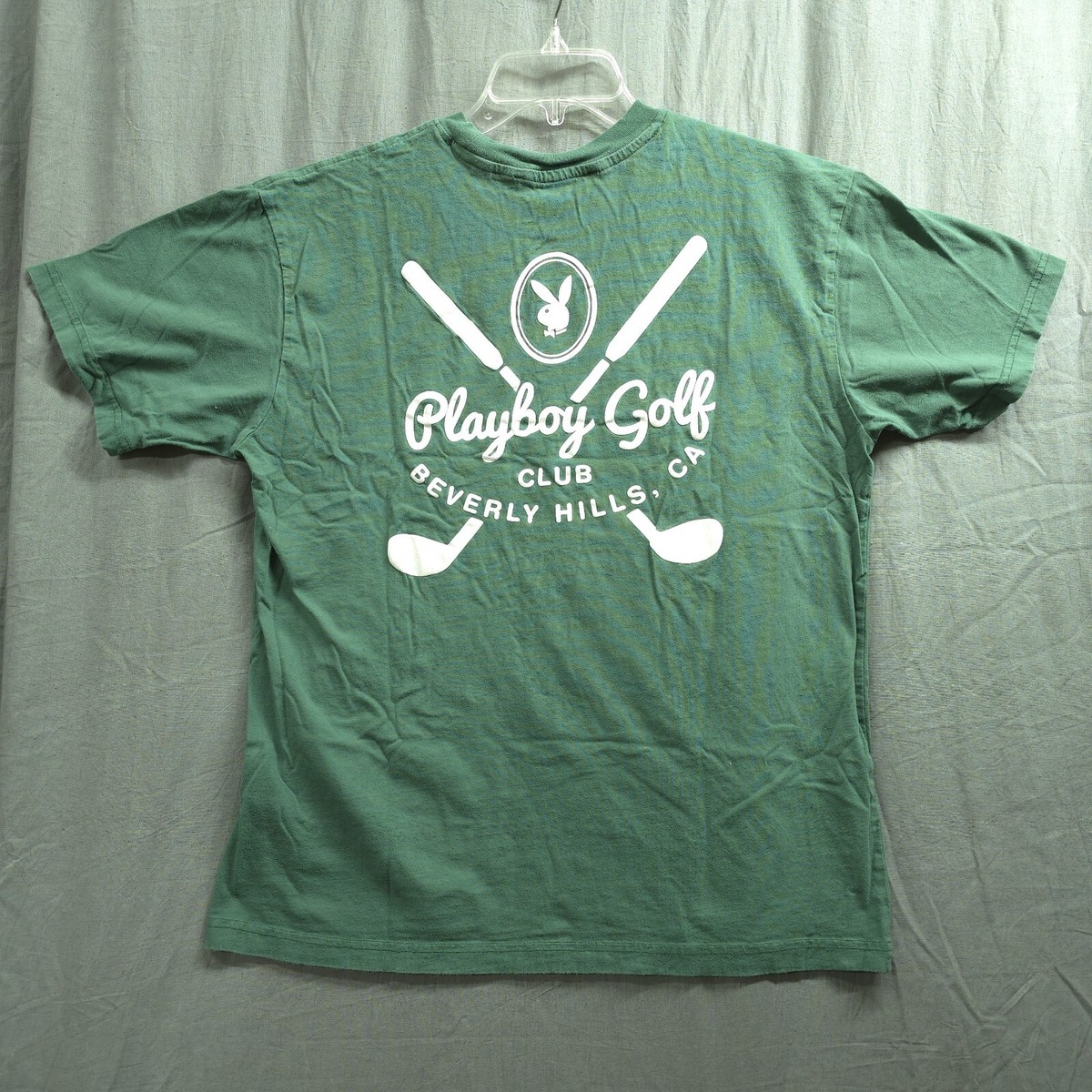 Playboy Golf Pacsun Beverly Hills Green T-Shirt Men's Medium