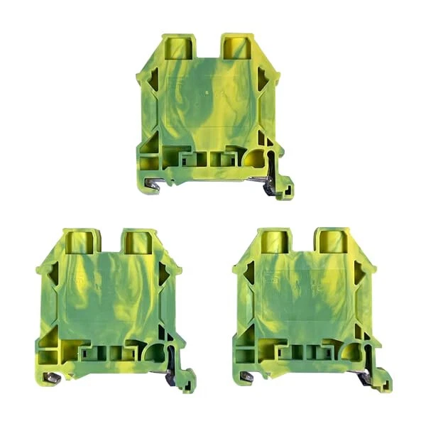 DIN Rail Ground Terminal Blocks 3 Quantity DK10N-PE Dinkle 6 - 20 AWG Gauge UL - Image 4 of 4