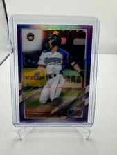 2021 Topps Chrome NPB #115 Taishi Ohta Purple Refractor /299 Nippon-Ham Fighters