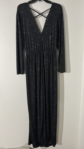 Miss Selfridge Size 8 Black Sparkly Party Jumpsuit NWT - Picture 5 of 6