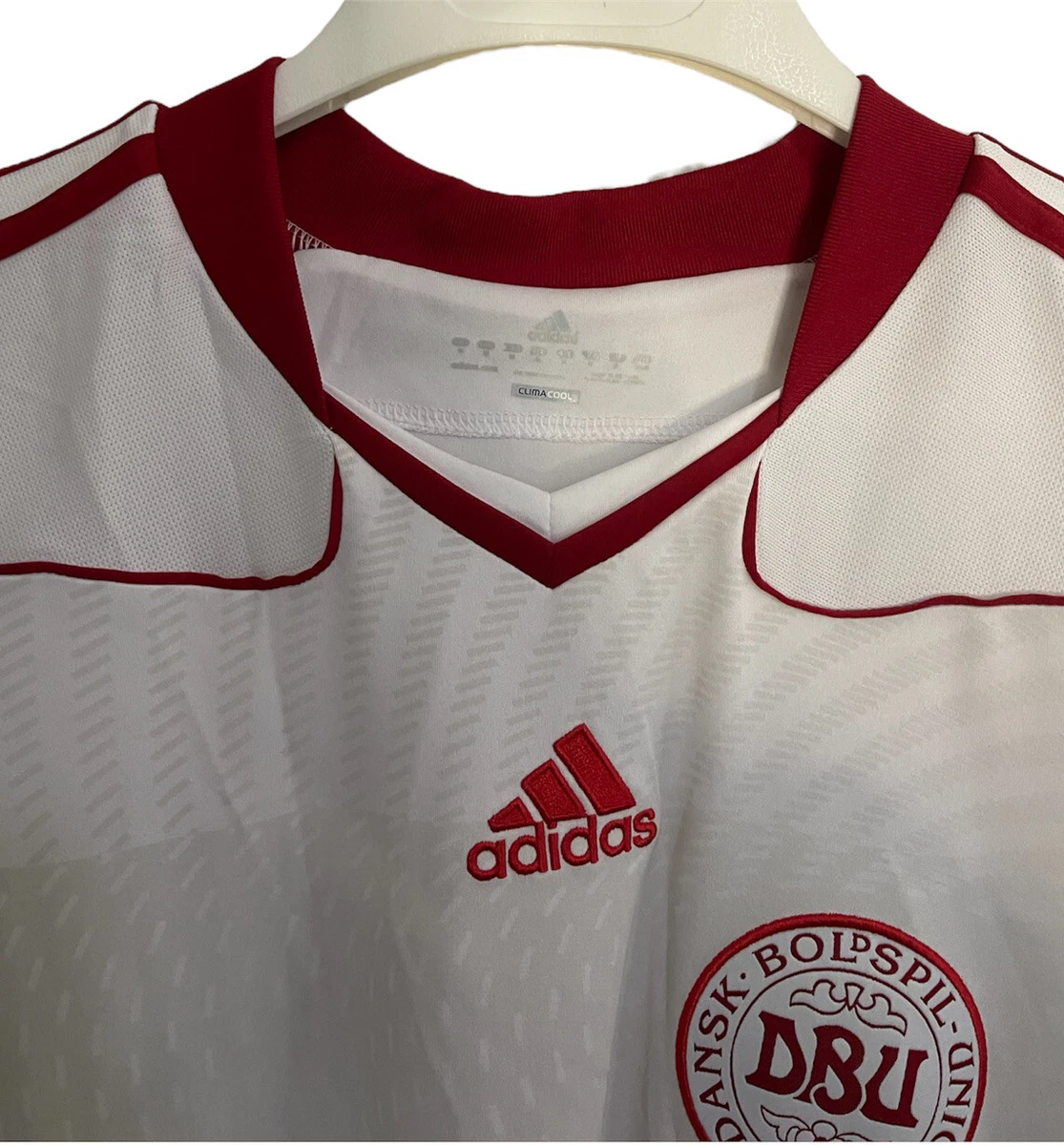 ADIDAS Dansk Boldspil Union Danish Soccer Jersey Size Climacool eBay