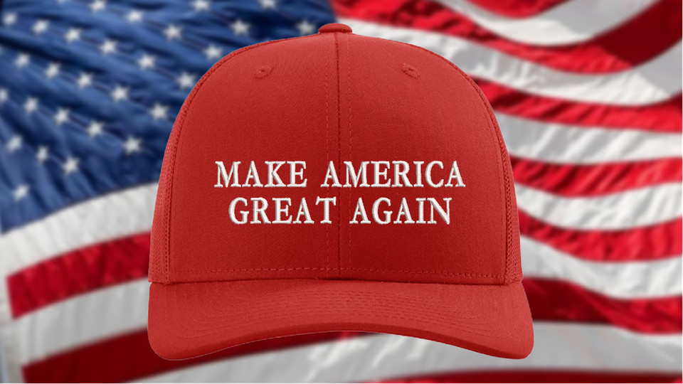 Gorra de sombrero Trump ""make American America Grea Again Richardson 112 OSFM bordada