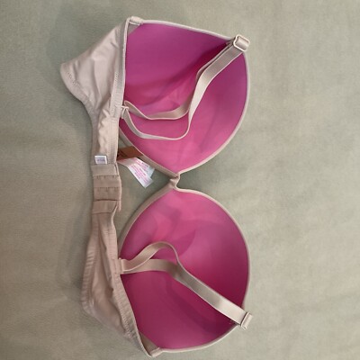 Victoria's Secret Super Push-up Bra 36DD Beige Nwt Thick Padding
