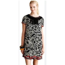 Anthropologie Floreat Abelia Tribal Embroidered Fringe Dress 