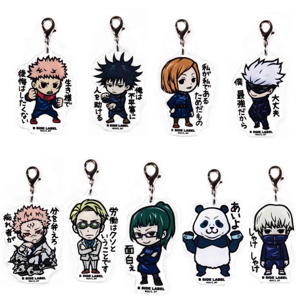 Jujutsu Kaisen acrylic Charm Yuji,Satoru B-Side Label 9 kinds