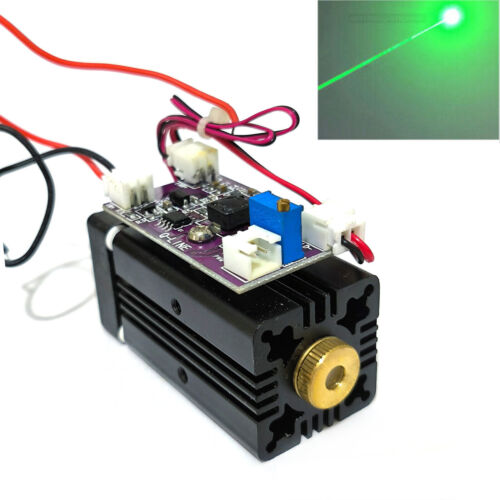Modulo diodo laser a punto verde con messa a fuoco regolabile 532nm 100mW 12V - Foto 1 di 7
