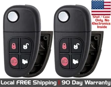 2x New Quality Replacement Key Fob Remote SHELL / CASE For Select Jaguar Vehicle