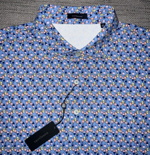 TURTLESON MENS SULLY PERFORMANCE GOLF POLO SHIRT POPSICLE PRINT SIZE XLARGE NWT