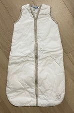 Bubbaroo Thick Cotton White Sleep Bag Size 0-6 Months As New 