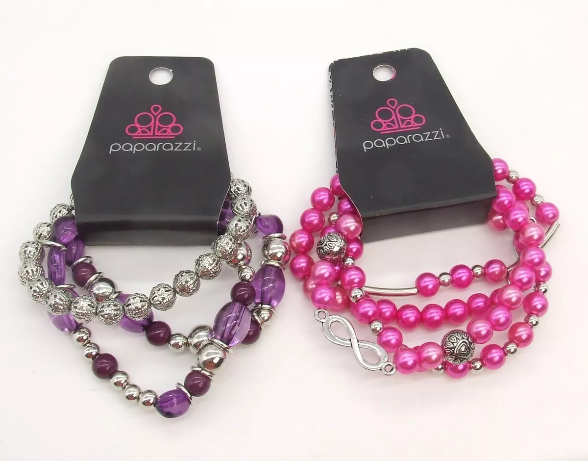 Paparazzi purple outlet stretch bracelet