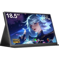 UPERFECT 18.5" 120Hz Portable Monitor Ultra Slim 100% sRGB 1080P USB C 3.1 HDMI