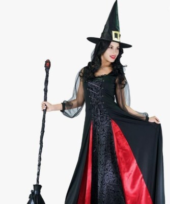 Women's Gothic Witch Costumes traje de bruja para halloween