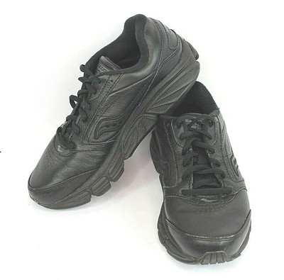 saucony black leather shoes