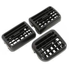 3pc Black Ac Air Heater Dash Bezel Vents For 1998-2002 Dodge Ram 1500 2500 3500