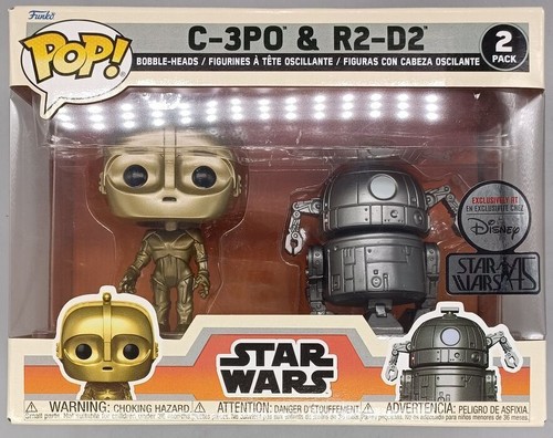 [2 Pack] R2-D2 & C-3PO (Concept) Star Wars Damaged Box Funko POP