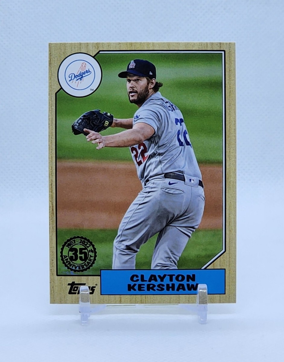 2022 Topps Series 1 CLAYTON KERSHAW 1987 Topps Baseball DODGERS