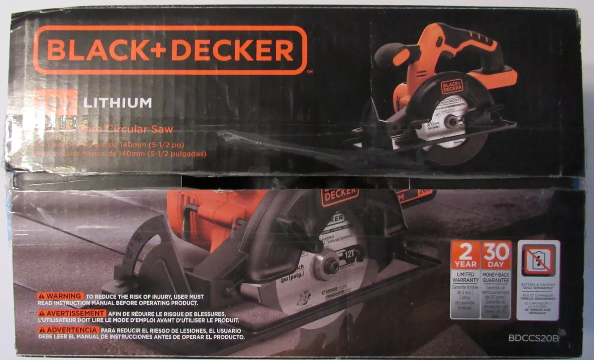 BLACK+DECKER 20-volt Max 5-1/2-in Cordless Circular Saw (Bare Tool)